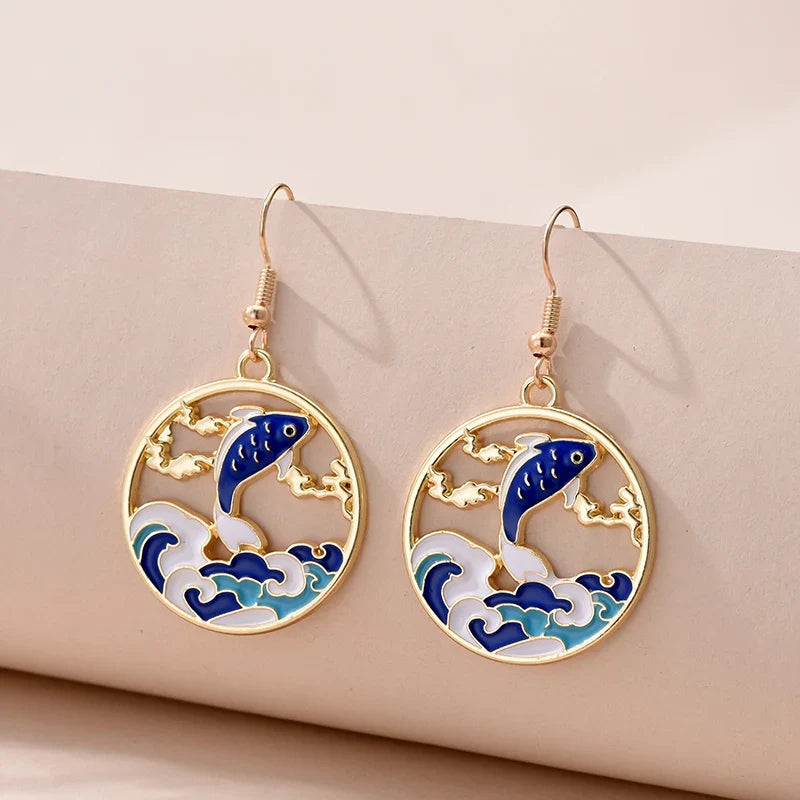 1 Pair Cute Kitten Drop Hook Earrings