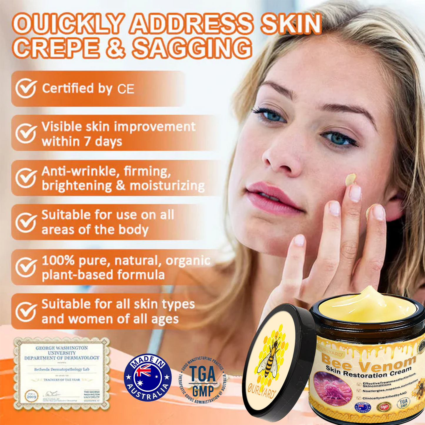 📦📦📦TGA Approved: Ourlyard® Bee venom Pro Comprehensive Cream — 🔥Limited Time 80% OFF🔥