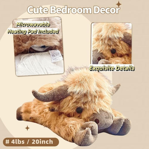 🔥Hot Sale 50% Off🎁Cute Cartoon Highland Cow Stuffed Toy