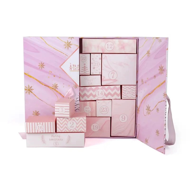 🎅Christmas Sale 50% OFF!!🎄30K+ SOLD! 🎁24 Days of Surprises — Pink Marble Advent Calendar 2025💕