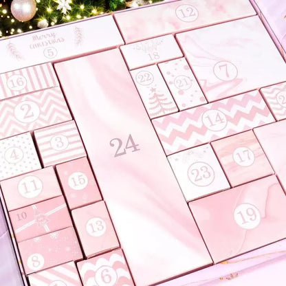 🎅Christmas Sale 50% OFF!!🎄30K+ SOLD! 🎁24 Days of Surprises — Pink Marble Advent Calendar 2025💕