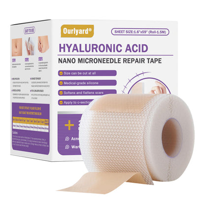 ✅Official Store |Ourlyard® Hyaluronic Acid Nano Microneedle Repair Tape🦘🏥(Treatment of old and new scars, reduction of surgical scars, stretch marks, keloids, acne, burns, warts, dermatomes and varicose veins)