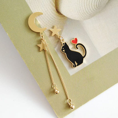 Black Cat Luna Earrings